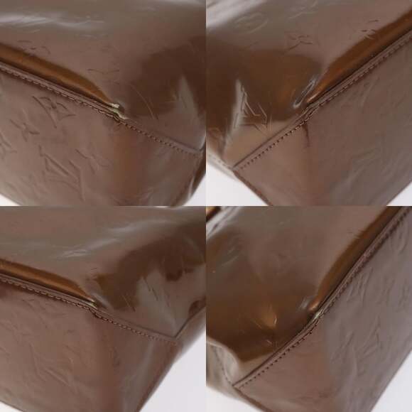 LOUIS VUITTON Monogram Vernis Reade PM Hand Bag Bronze M91146 - Picture 10 of 12